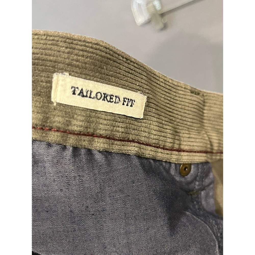 Jos. A. Bank Corduroy Pants Mens *36 x 30 Green Tailored Fit Chino Slacks - Picture 6 of 10